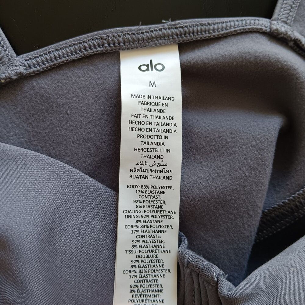 Alo Yoga Airlift Winter Warm Cropped Tank Size M Lightweight activewear jersey - Picture 6 of 9